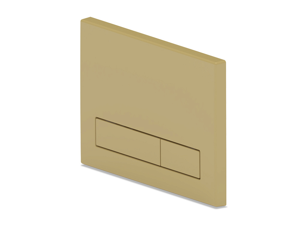 Клавиша смыва АНИ Пласт для инсталляции, плоская кнопка, матовое золото, WP1555