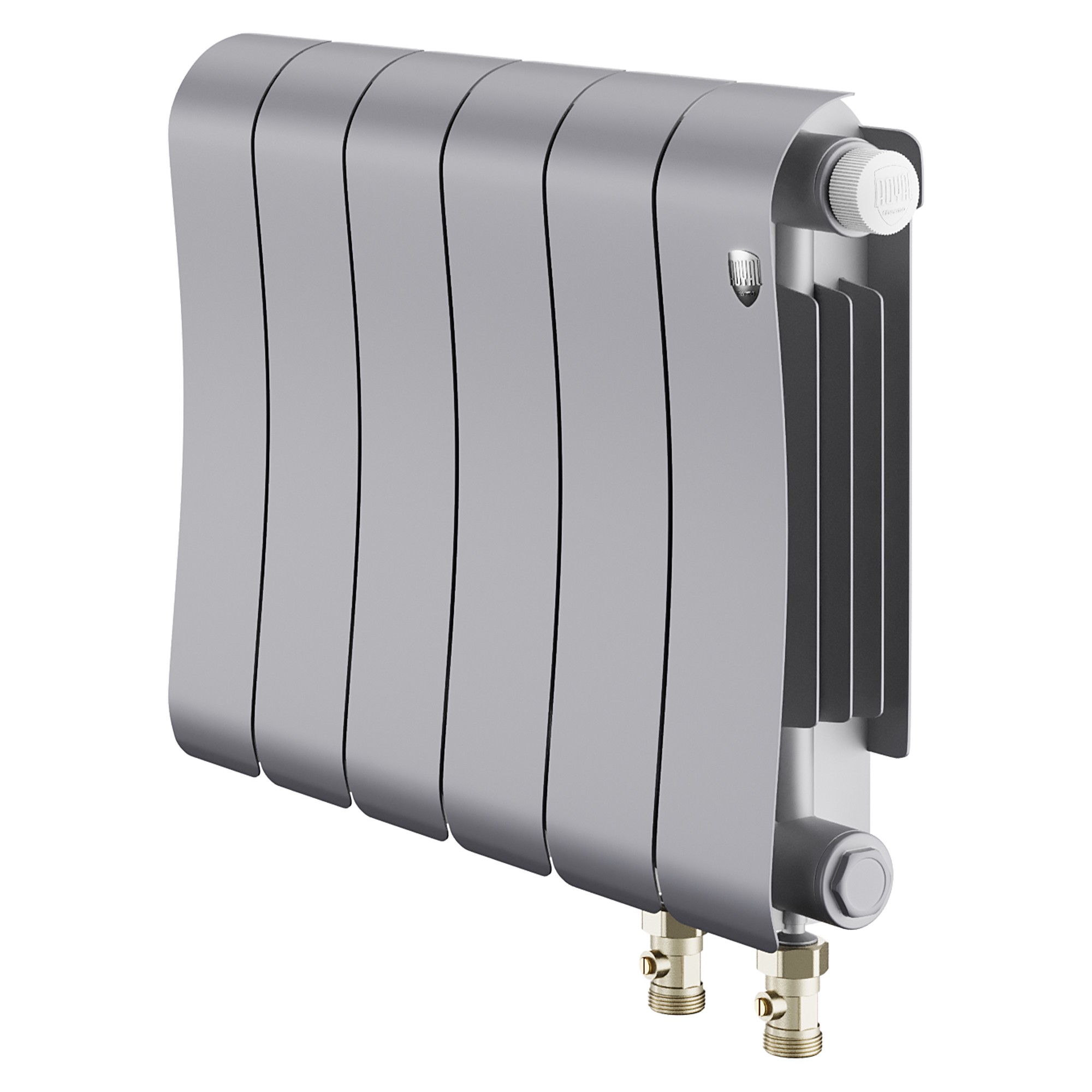 Радиатор биметаллический Royal Thermo Infinity 300 Silver Satin VR80 - 6 секц.