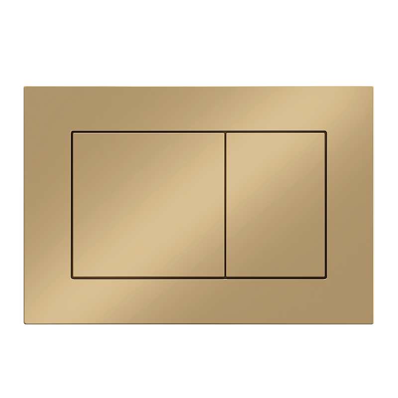 Клавиша АНИ пласт для системы скрытой установки унитаза прям. квадрат золото матовое WP1755