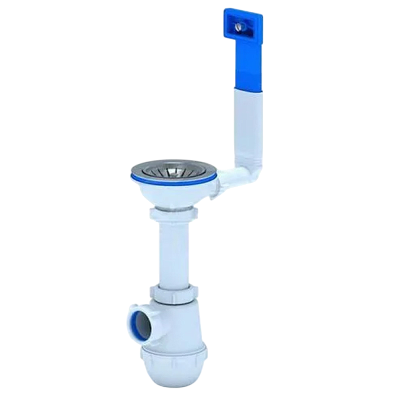 Сифон для мойки АНИ Пласт Грот A0145SL 3 1/2 дюйма 40 мм с переливом