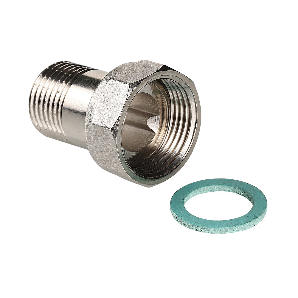 Резьбовой фитинг – полусгон с накидной гайкой и наружной резьбой