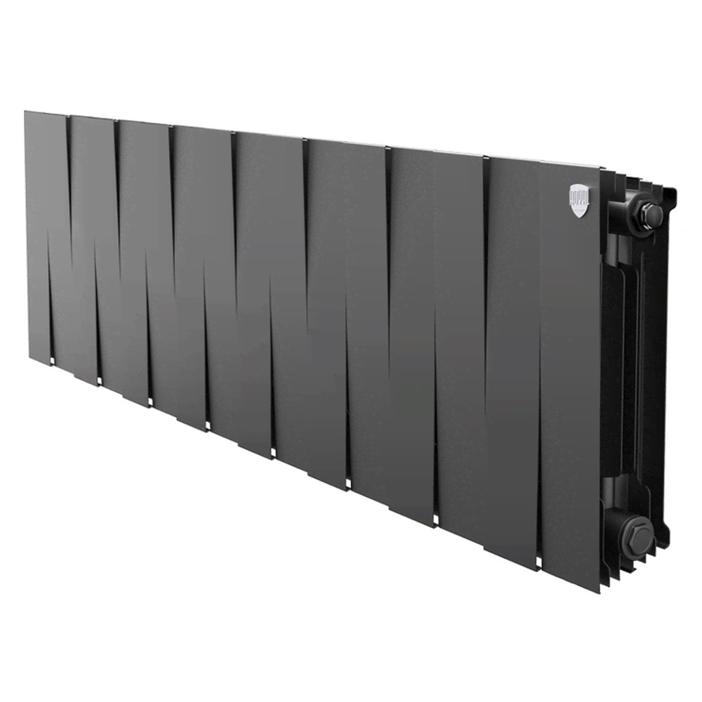 Радиатор биметаллический Royal Thermo PianoForte 300 Чёрный - 16 секц.