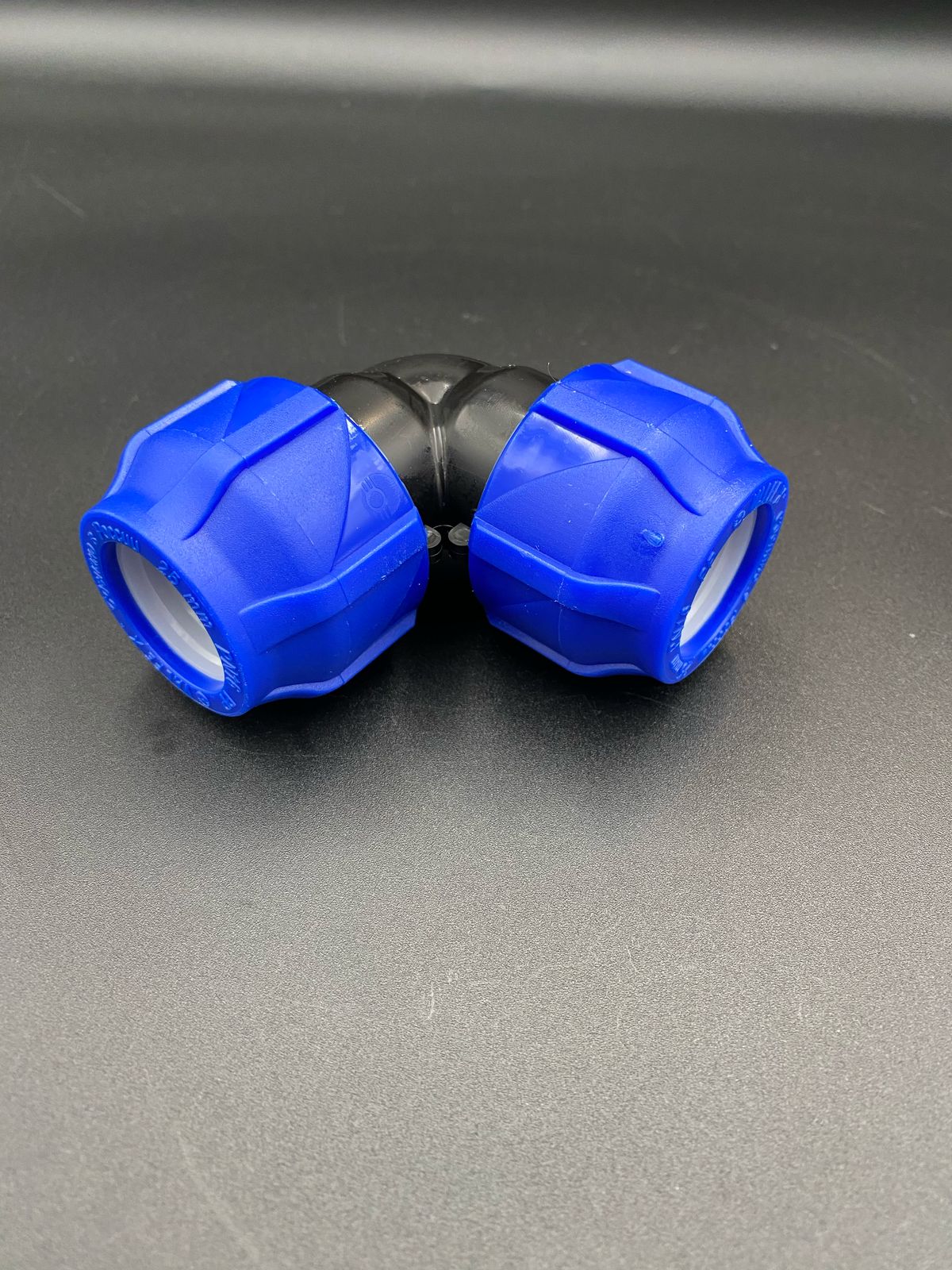 Отвод компрессионный присоединительный ПНД 25/25мм ,VALFEX, 90 гр.