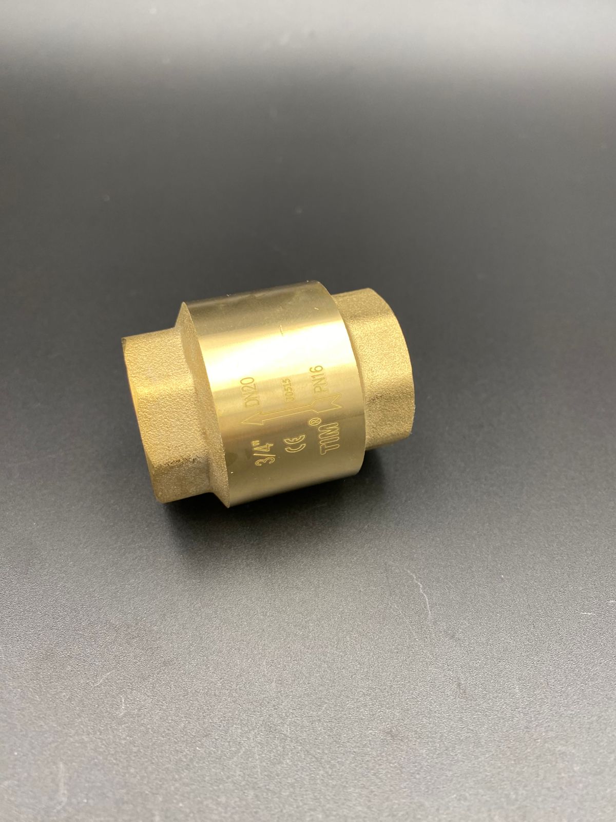 Обратный клапан с металлическим штоком короткий, 3/4" ВР/ВР ,TIM ,арт.JH-1011std