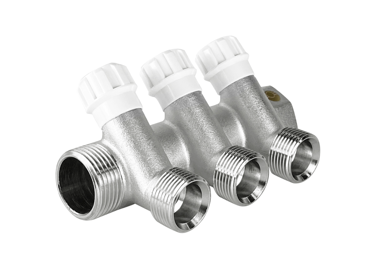 Коллектор с регулирующими вентилями под евроконус