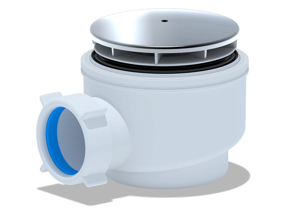 Сифон для душевого поддона АНИ Пласт E510C 1 1/2 дюйма 60 мм хром