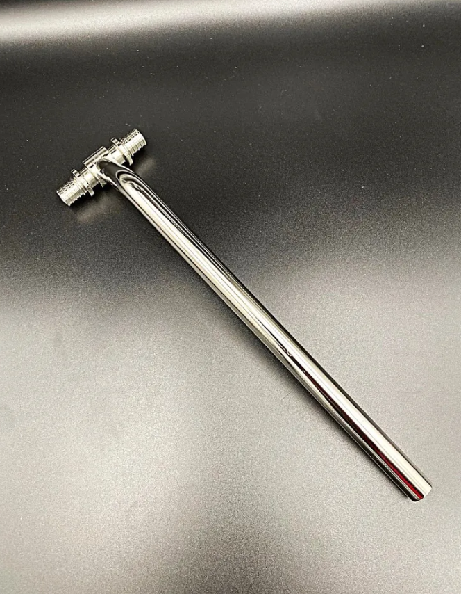 Трубка Т-образная Valfex аксиальная приборная для труб РЕ-Х и PE-RT 16х250х16 ,арт.VF.482.AP.162516