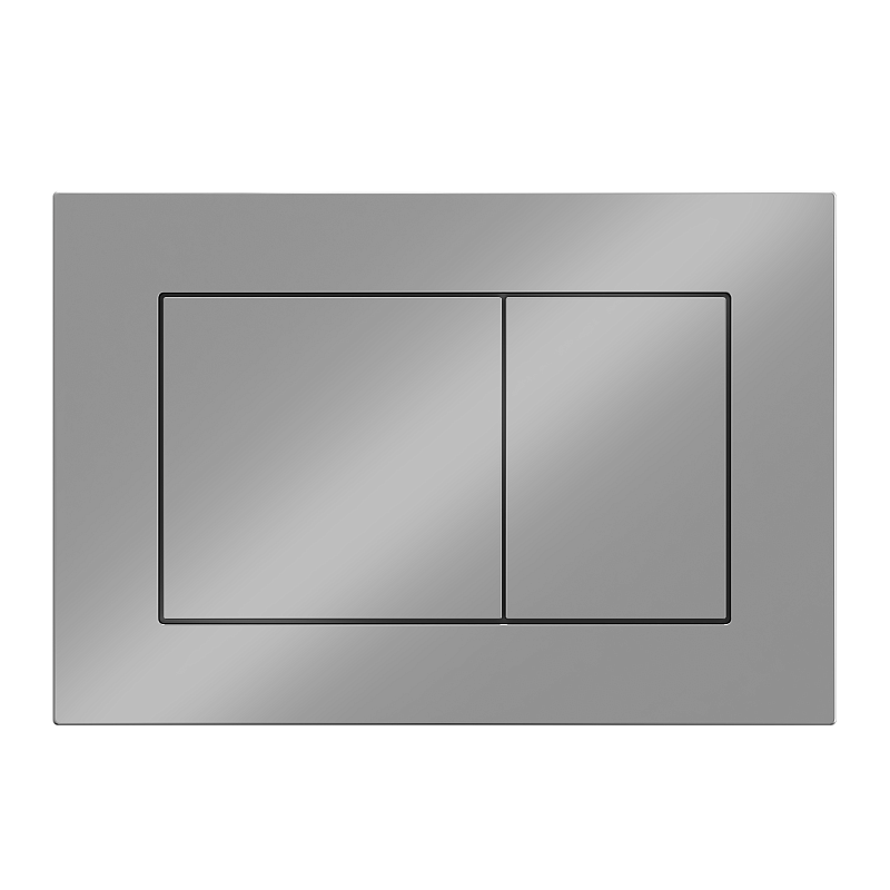 Клавиша АНИ пласт для системы скрытой установки унитаза прям. квадрат хром матовый WP1711