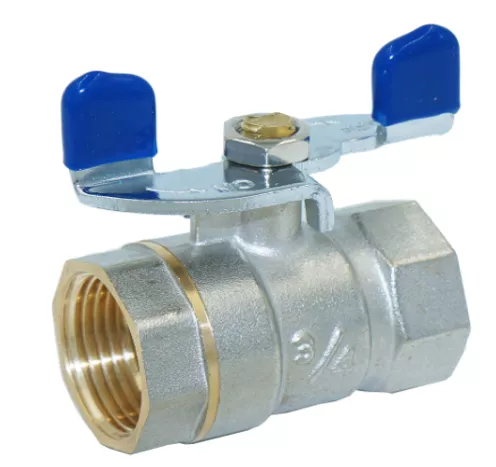 Кран шаровой эконом класса 3/4" г-ш бабочка TIM V03FM-1