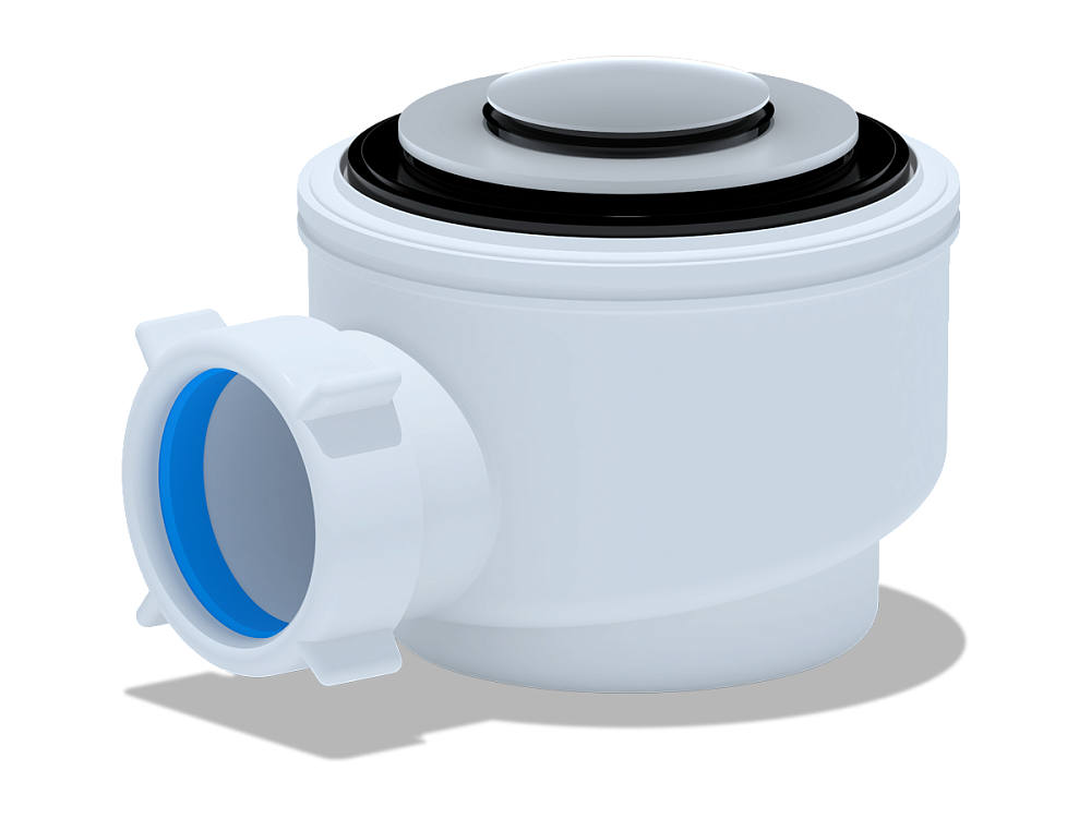 Сифон для душевого поддона АНИ Пласт E410CL 1 1/2 дюйма 50/60 мм хром клик-клак