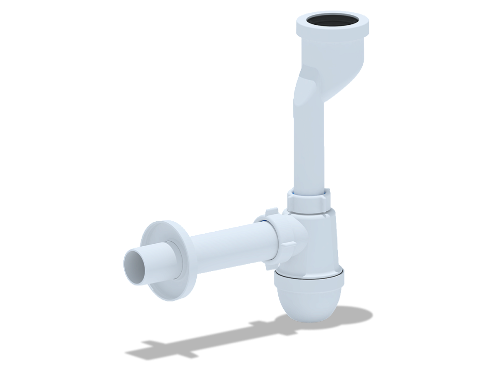 Сифон для писсуара АНИ Пласт U0104 40 мм с прямой трубой 40 мм