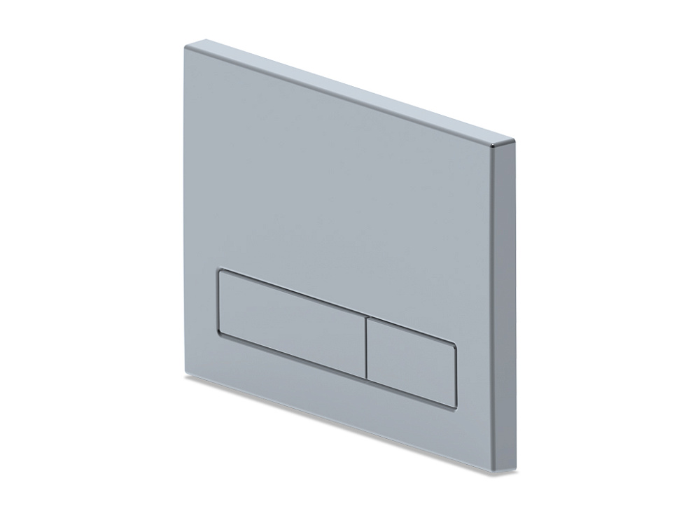 Клавиша смыва АНИ Пласт для инсталляции, плоская кнопка, матовый хром, WP1511