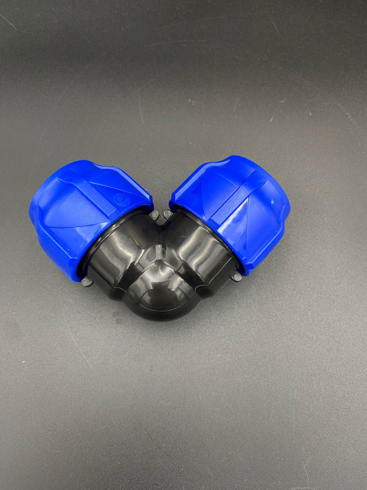 Отвод компрессионный присоединительный ПНД 32/32мм ,VALFEX, 90 гр.