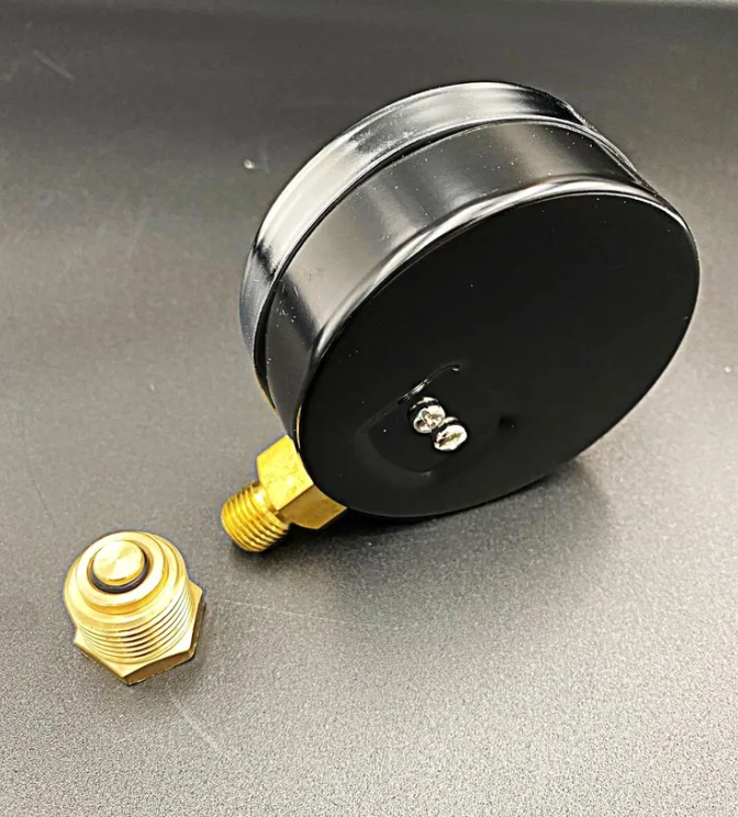 Термоманометр радиальный (нижнее подключение),80 мм, 16 бар, VALFEX, арт.VF.TMN.80.012.16