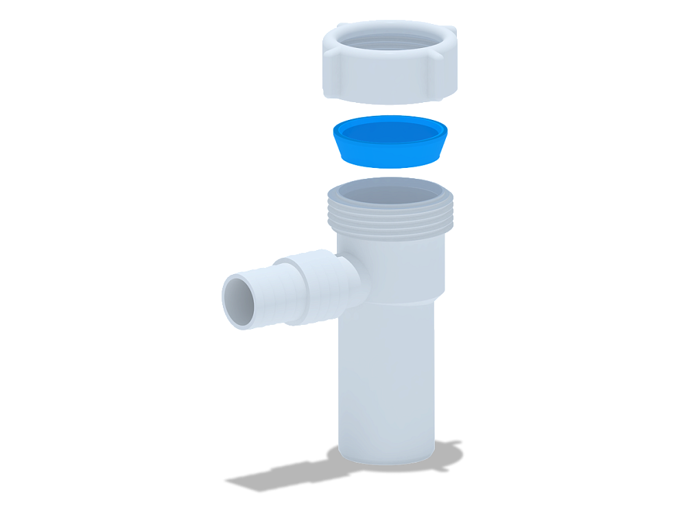Отвод для стиральной машины АНИ Пласт M230 1 1/4 дюйма х 32 мм