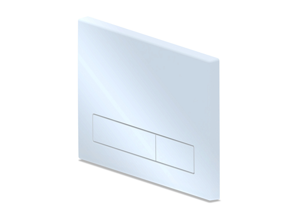Клавиша смыва АНИ Пласт для инсталляции, плоская кнопка, белый глянец, WPG1500G