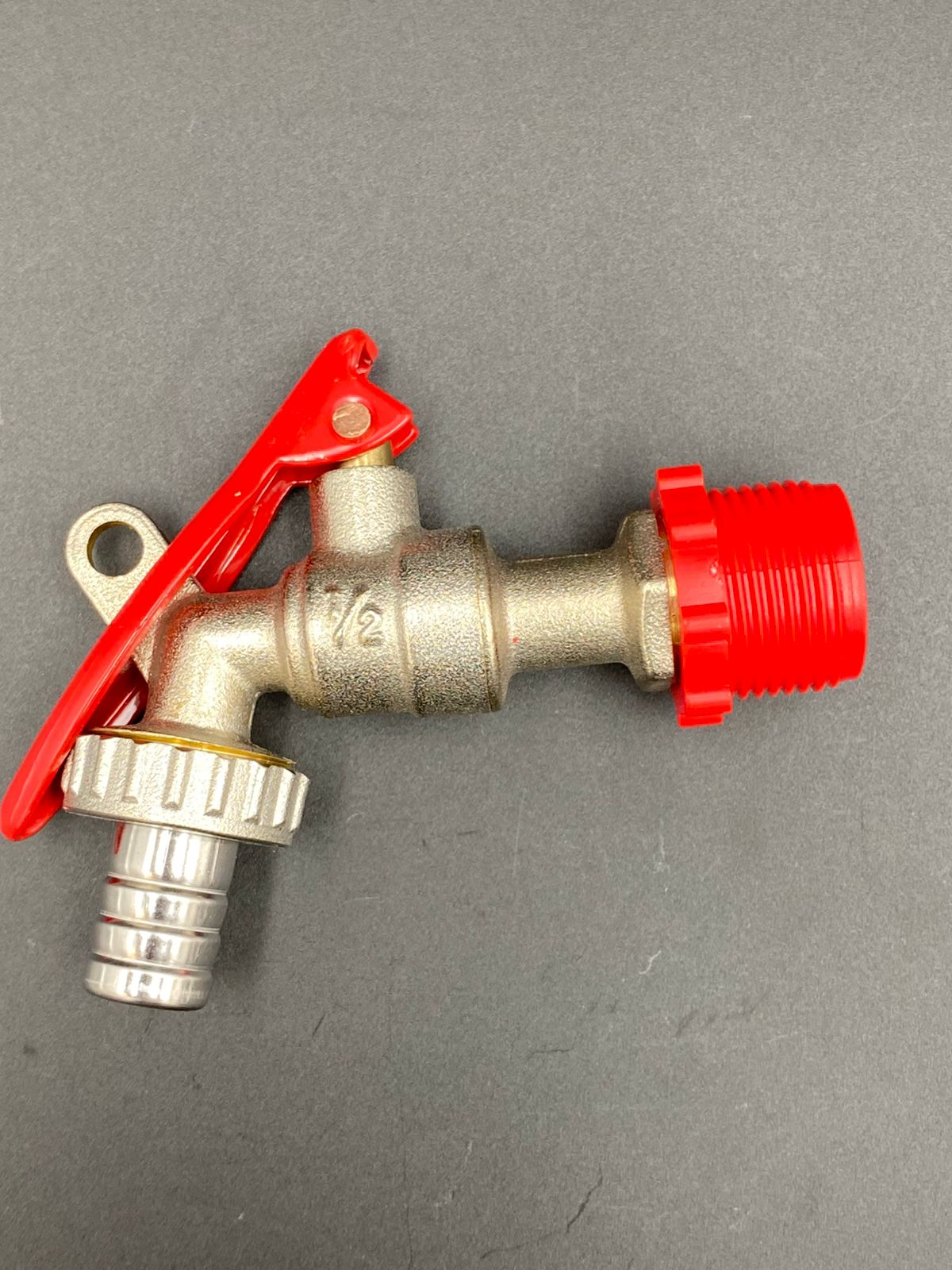 Кран шаровой водоразборный для шланга с замком 1/2" НР TIM арт.BV219-02N