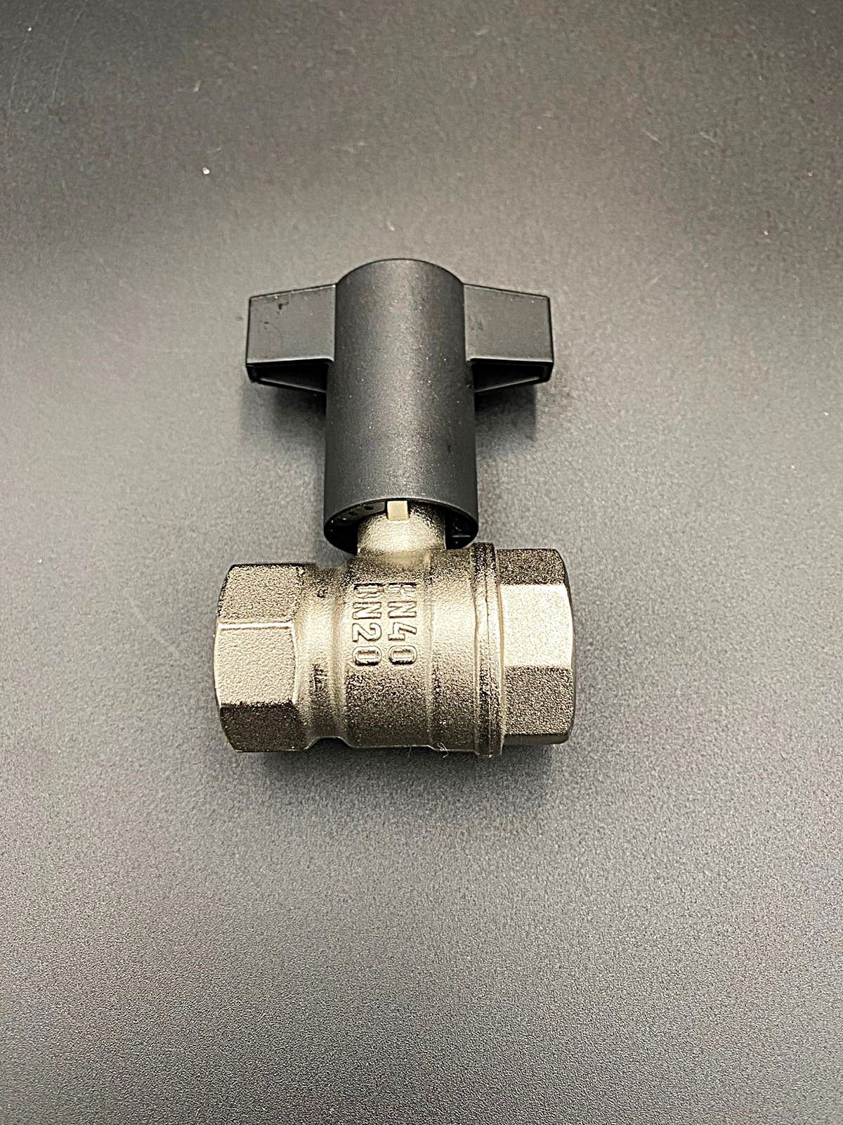 Кран шаровой с удлиненным штоком 3/4" синяя ручка для воды, ручка-бабочка, ВР/ВР,VALFEX, арт.VF.235.NT1.034.N/P59.B