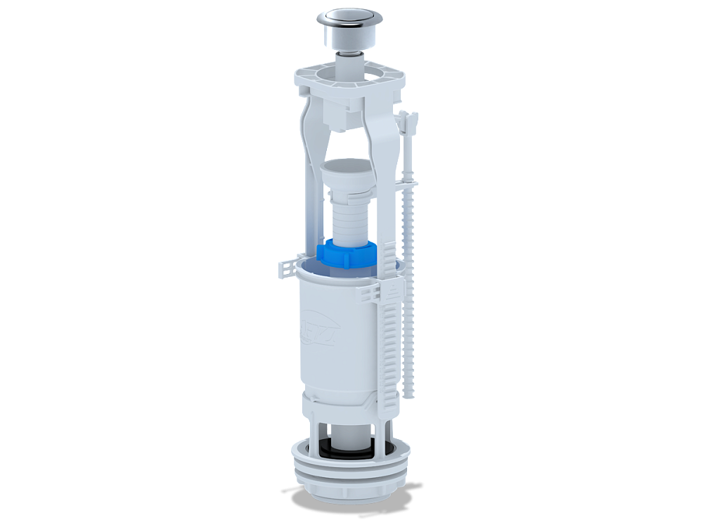 Арматура спускная АНИ Пласт WC7030M эконом кнопка металлизированная