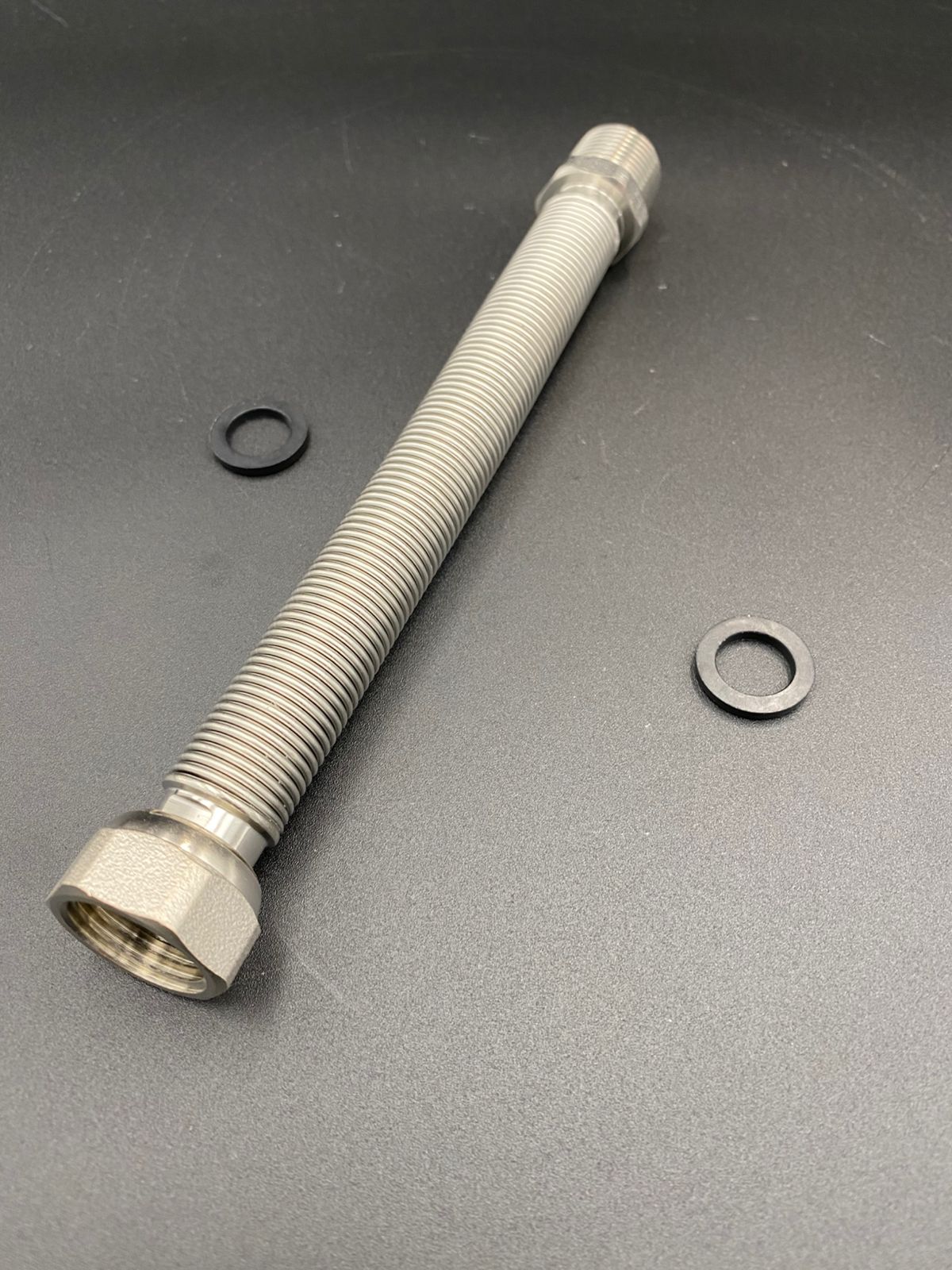 Подводка редукционная из нерж. стали (180-400 мм) сильфонного типа 1/2" г/ш VALFEX, арт.VF.RS.GS.012.0180.0400