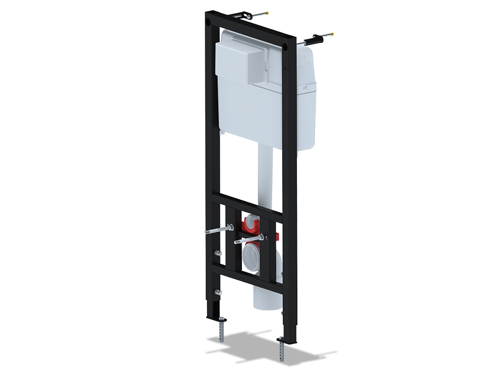 Инсталляция для унитаза 50 см АНИ Пласт WCP1141 1300х500х225 мм с прямоугольной клавишей хром глянец