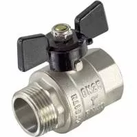 Кран шаровой облегчённый с никелированным покрытием BV204-2N