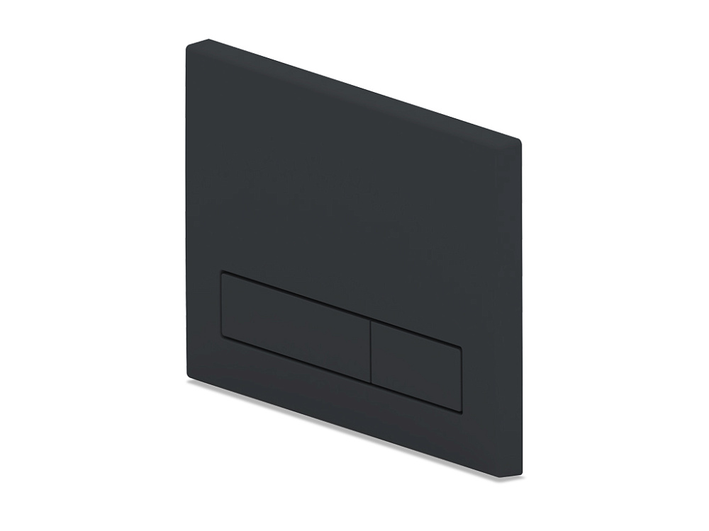 Клавиша смыва АНИ Пластом для инсталляции, плоская кнопка, черный матовый, WP1533