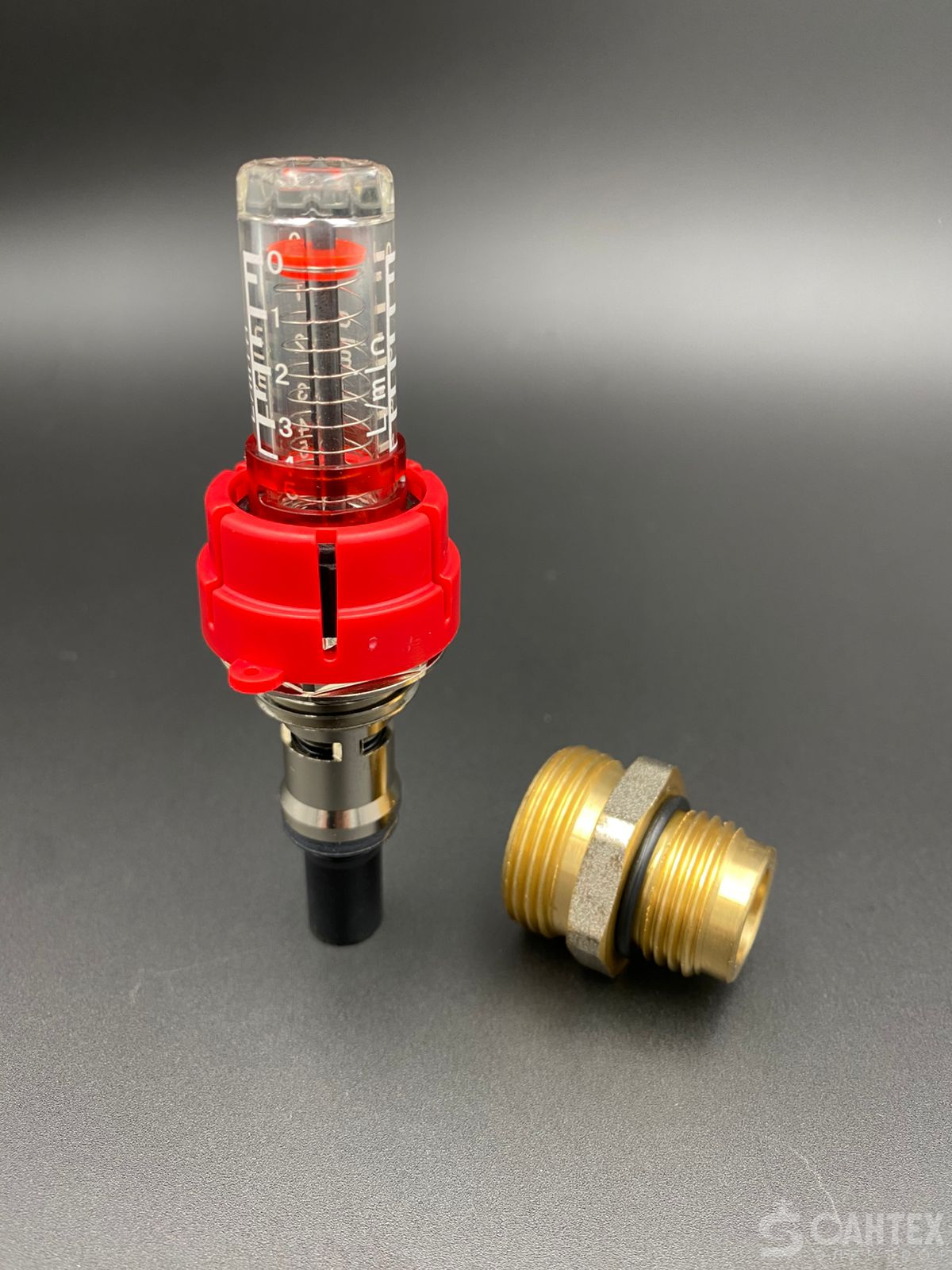 Расходомер и ниппель под евроконус (комплект), 1/2"*3/4", TIM арт.M309-3