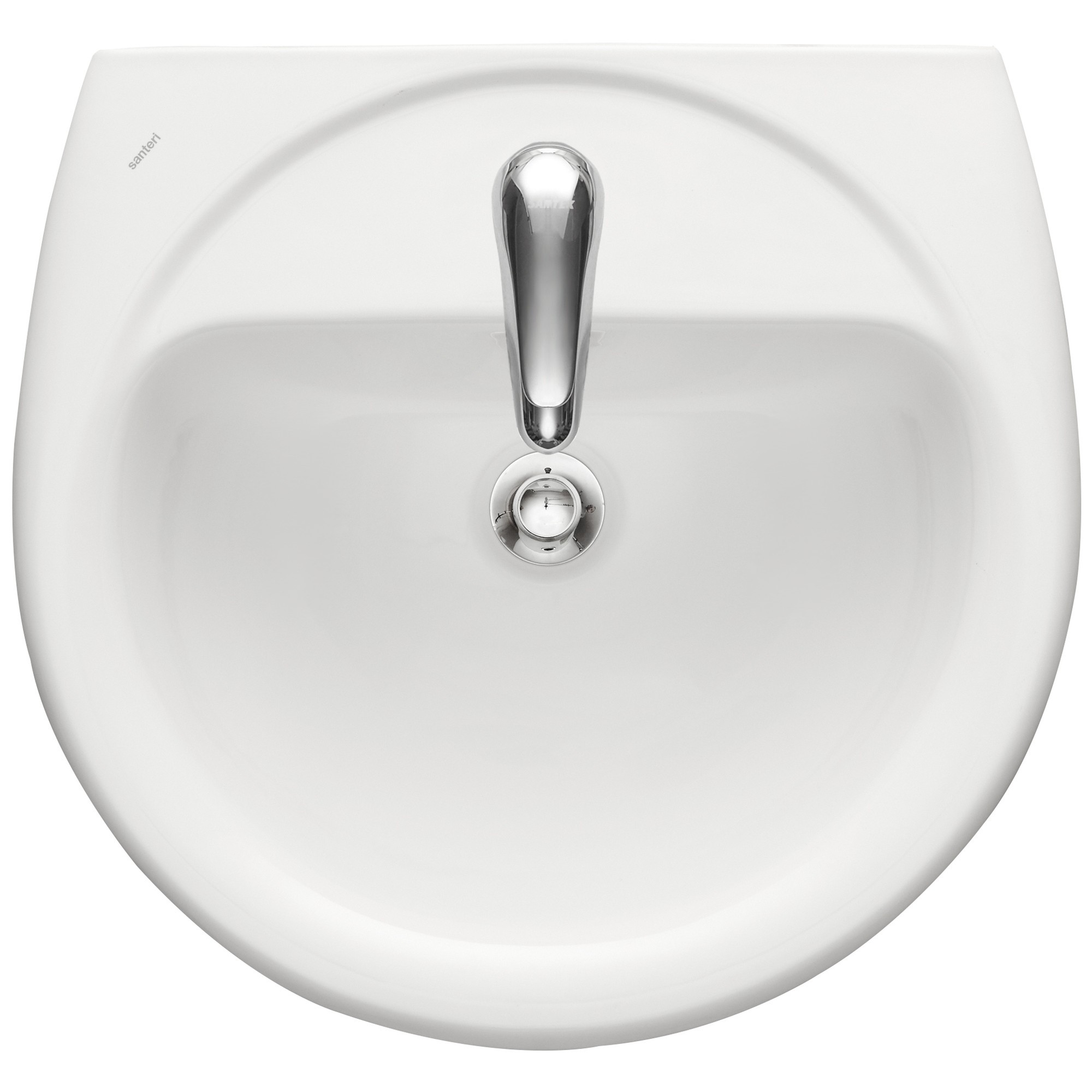 Умывальник Santeri подвесной Соната 54 1 отв п/смес по центру бел 1.3111.2.S00.11B.0