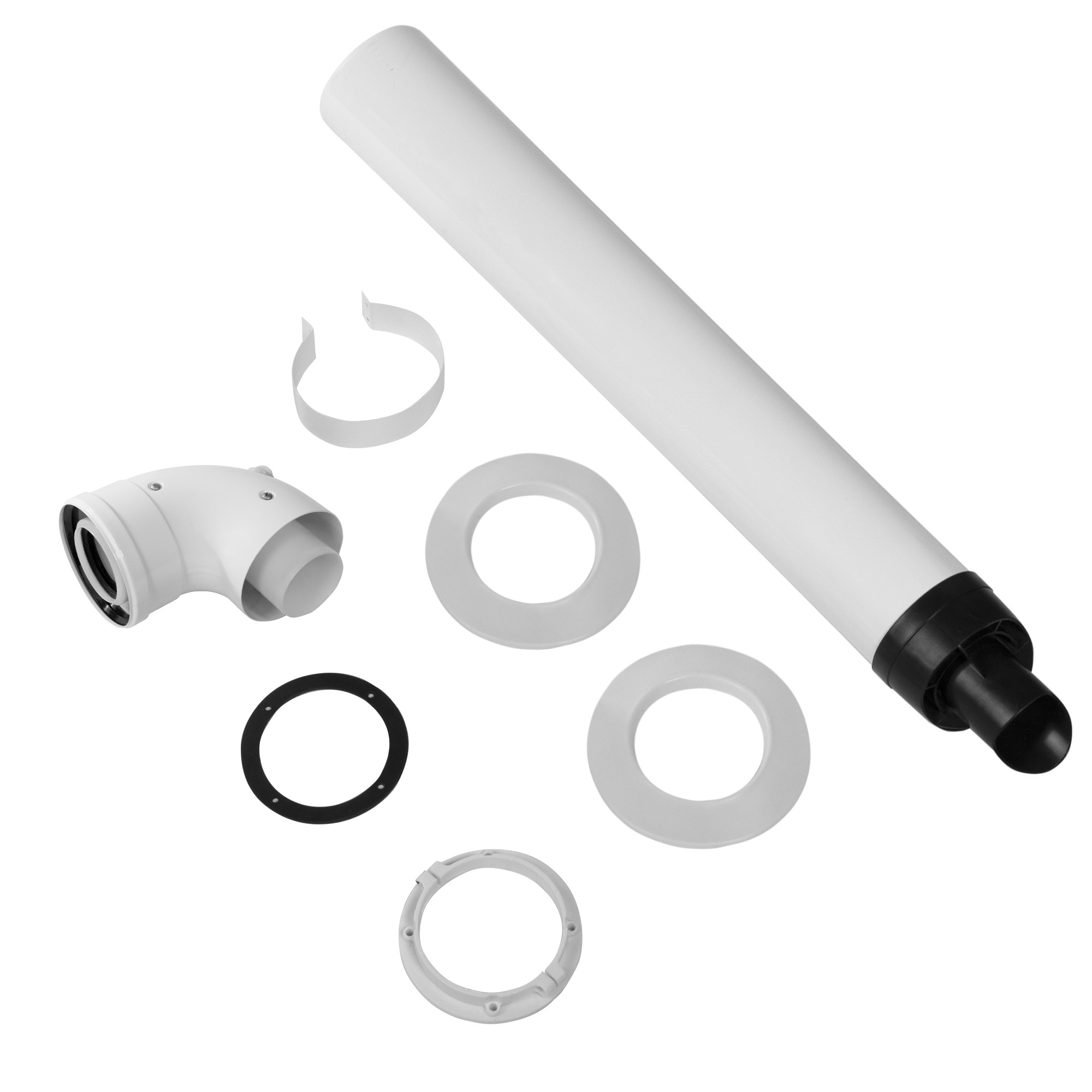 Комплект Royal Thermo: дымоход коаксиальный 80/125 универсальный, для конденсационных котлов