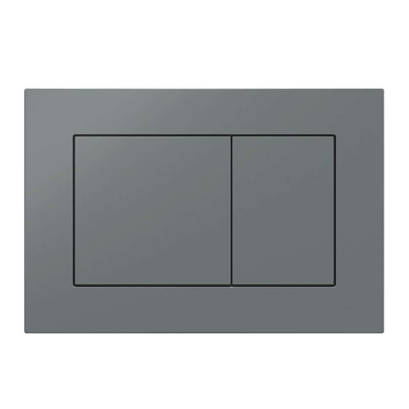 Клавиша АНИ пласт для системы скрытой установки унитаза прям. квадрат графит матовый WP1777