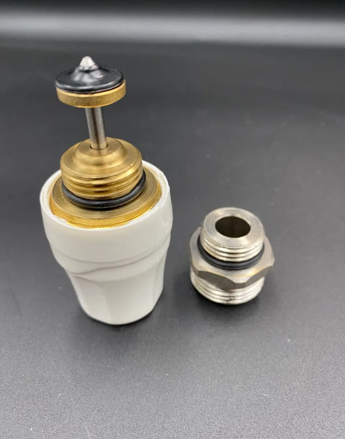 Клапан термостатический с ниппелем, под евроконус 1/2"х3/4", VALFEX, арт.VF.675.TE.012.034