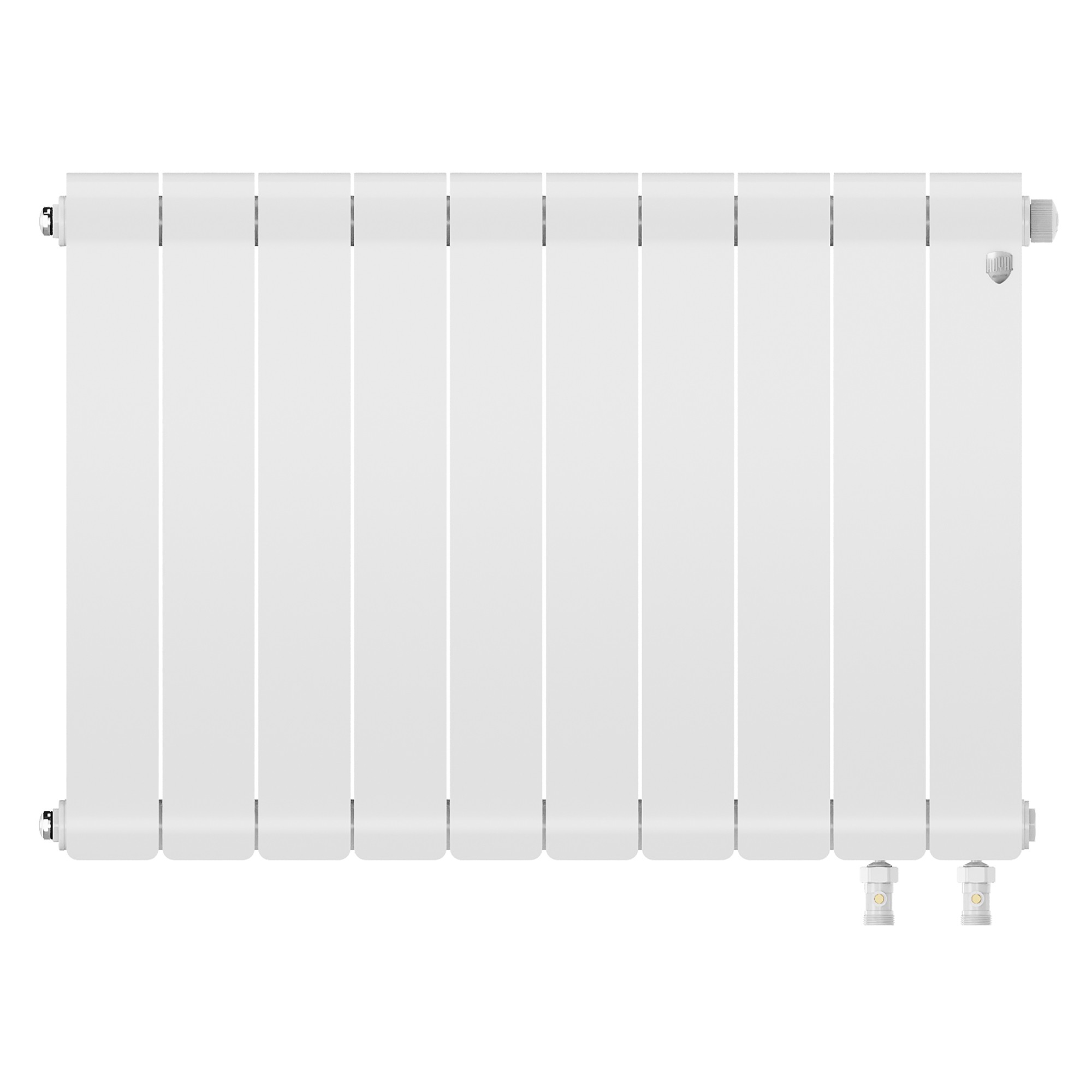 Радиатор биметаллический Royal Thermo Infinity 500 Bianco Traffico VR80 - 10 секц.