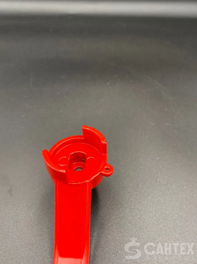 Ручка-рычаг 11/2";2" для шарового крана под пломбу (посадочное гнездо как на фото) (красная) VALFEX, арт.VF.RR4W.40.50.59