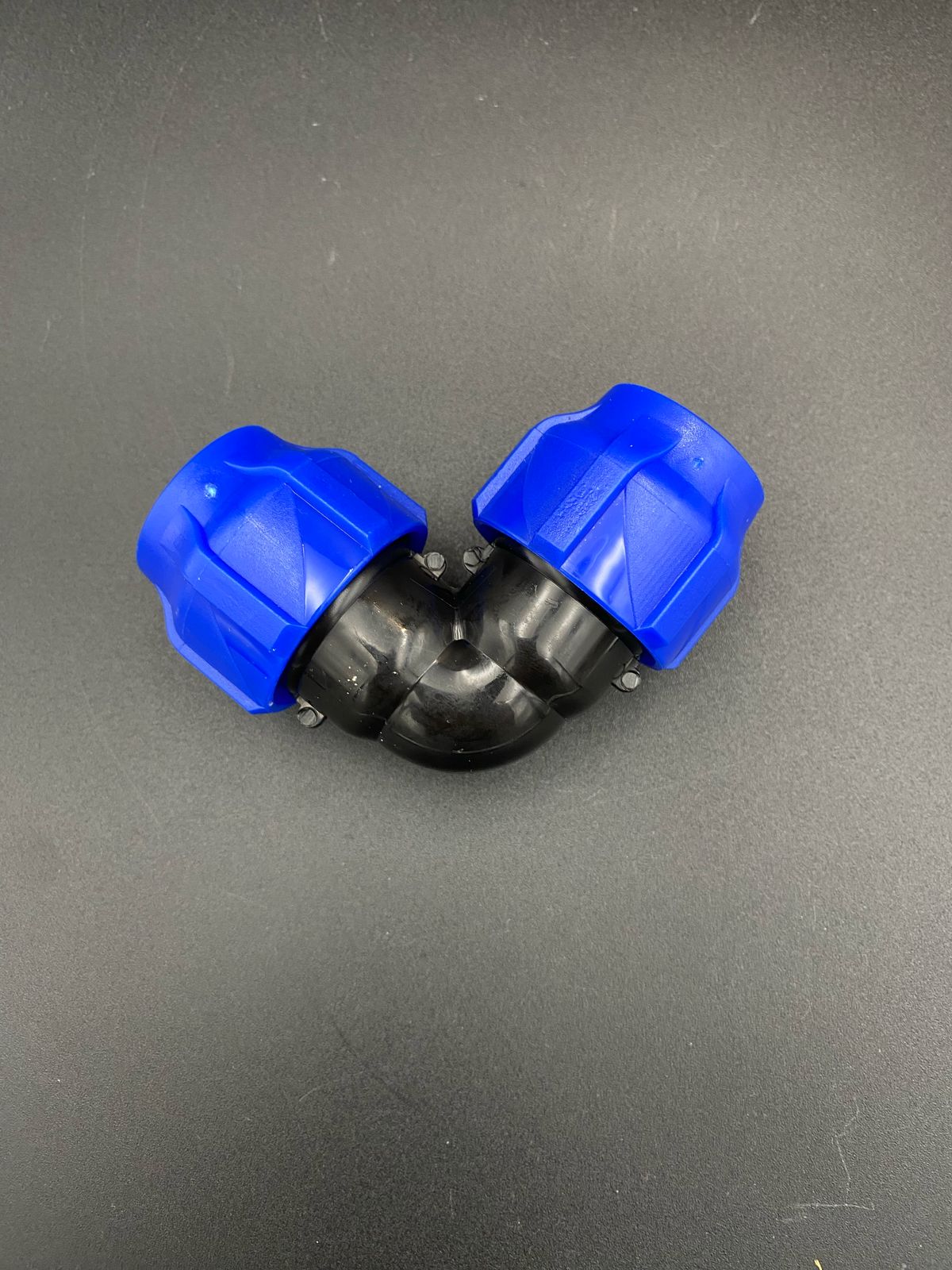 Отвод компрессионный присоединительный ПНД 20/20мм ,VALFEX, 90 гр.