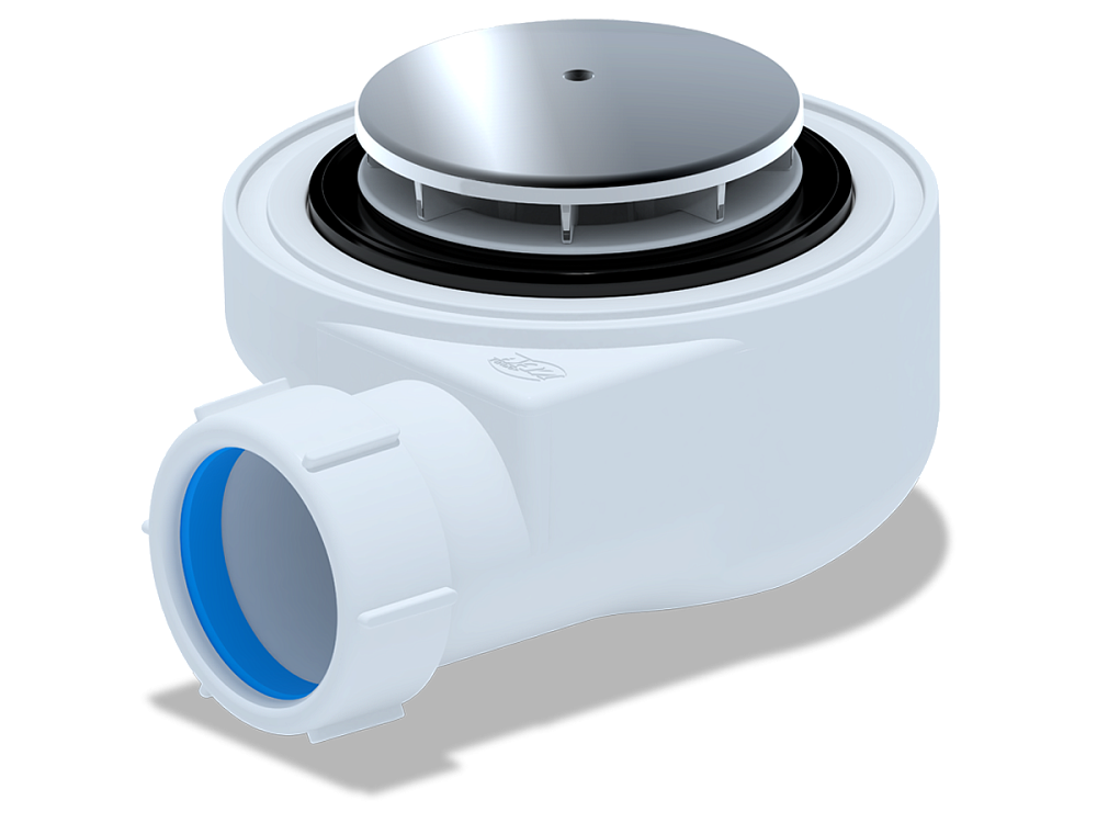 Сифон для душевого поддона АНИ Пласт E450C 1 1/2 дюйма 50 мм хром