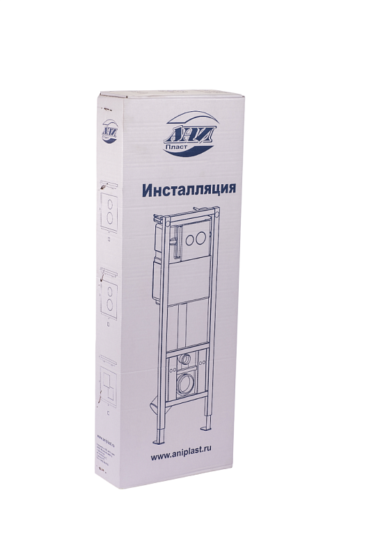 Система скрытой установки унитаза АНИ Пласт Компакт WC1310 1350х370х225 мм