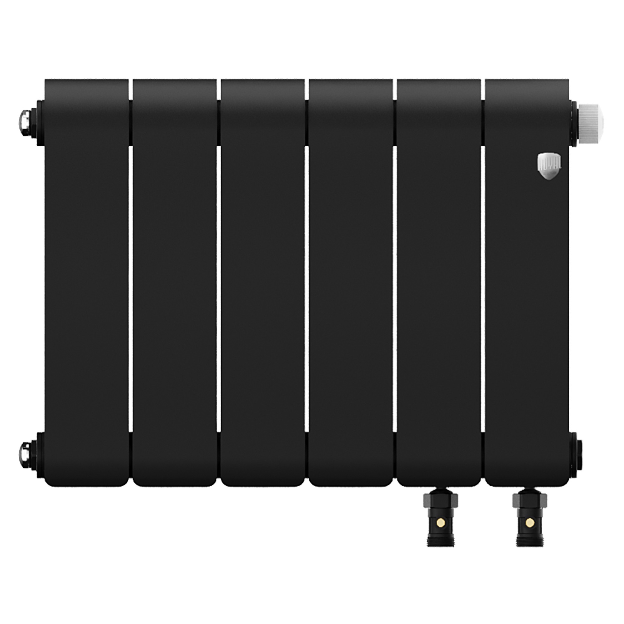 Радиатор биметаллический Royal Thermo Infinity 300 Noir Sable VR80 - 6 секц.