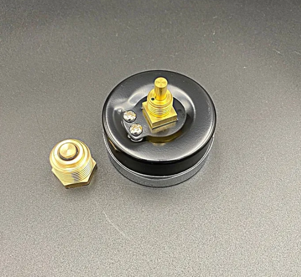 Термоманометр аксиальный (заднее подключение), 6 бар, VALFEX, арт.VF.TMZ.63.012.06