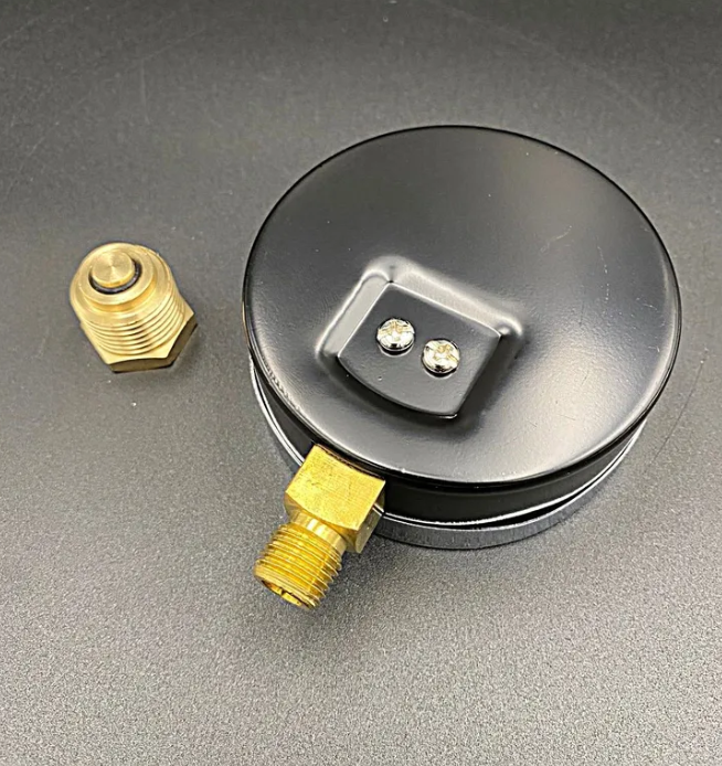 Термоманометр радиальный (нижнее подключение),80 мм, 6 бар, VALFEX, арт.VF.TMN.80.012.06