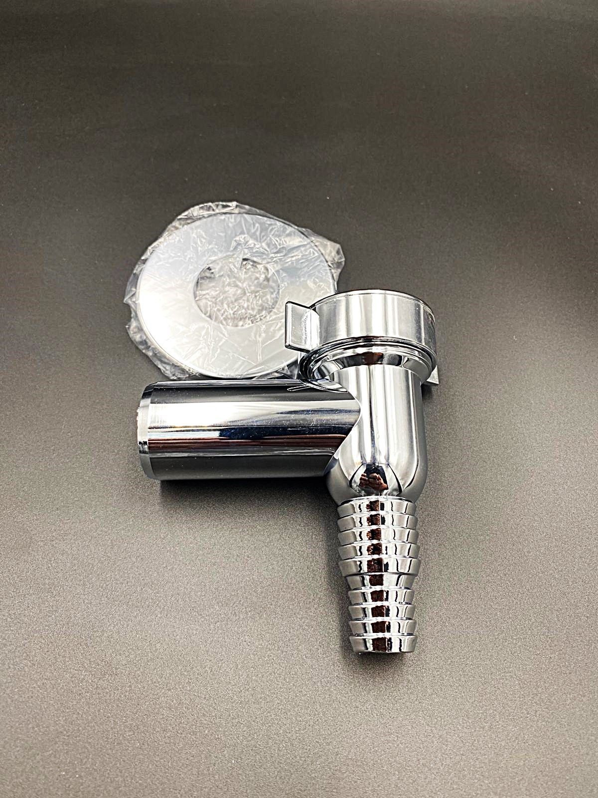 Сифон для стиральной машины/посудомоечной машины , хром., TIM, арт.BAS0301