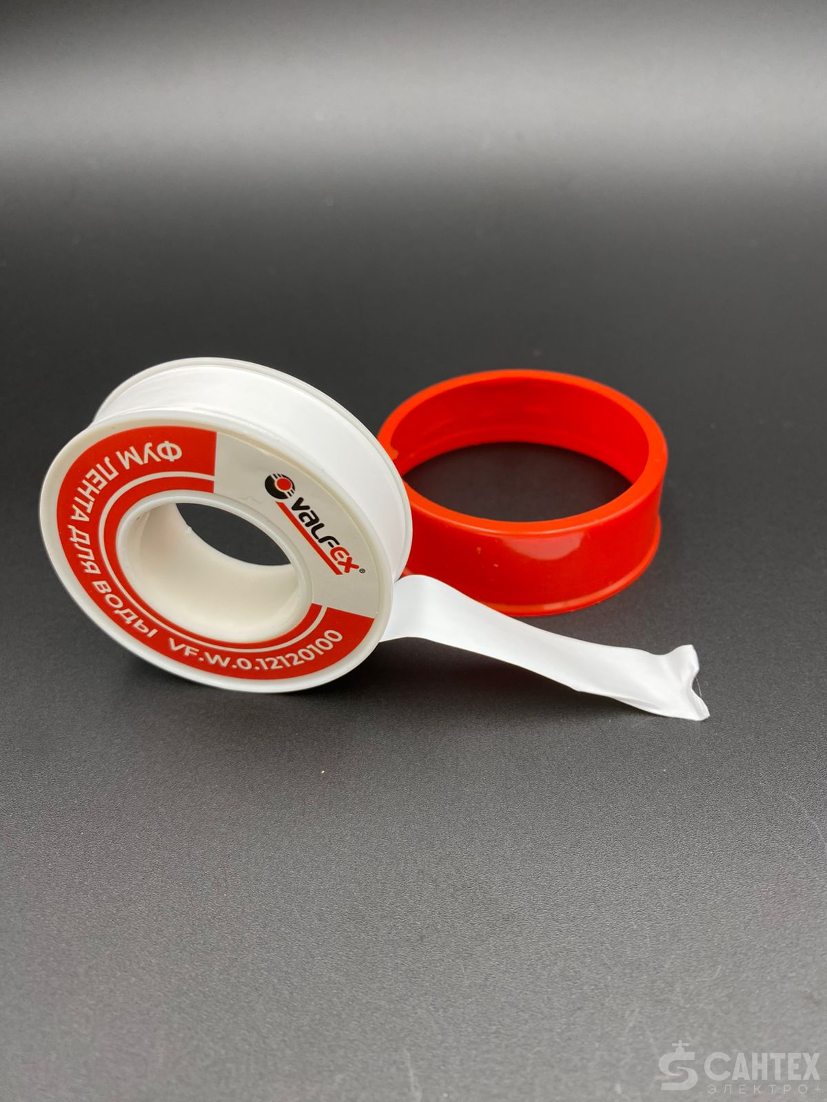 Фум лента для воды белая 12мм*0,1мм*12м VALFEX, арт.VF.W.0.12120100