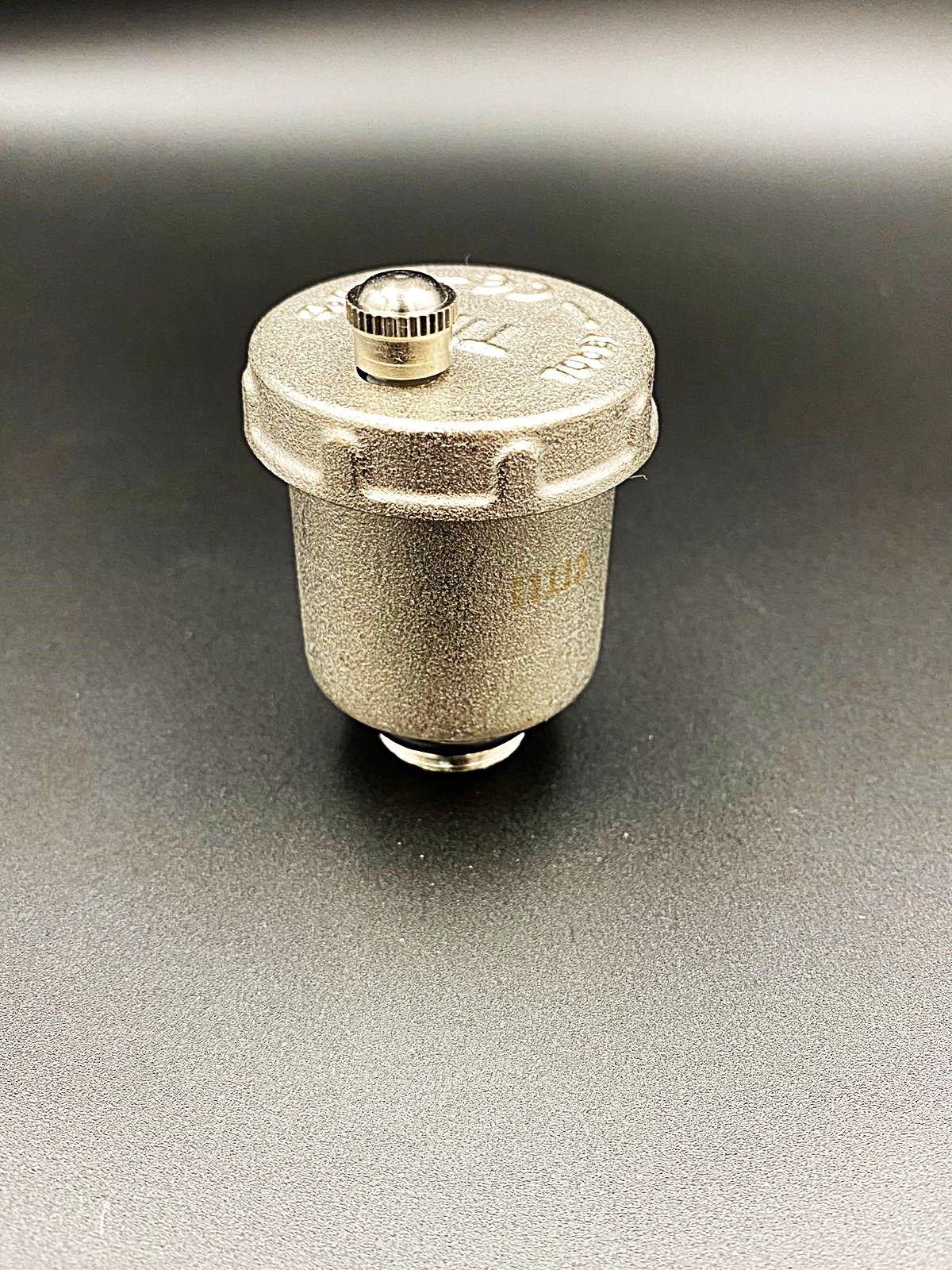 Воздухоотводчик прямой 1/2", никелированный, TIM ,арт.BL5817