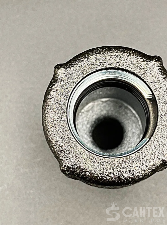 Обжимной соединитель 1/2" НР из ковкого чугуна, с наружной резьбой ZEISSLER, арт.ZSr.130.0204