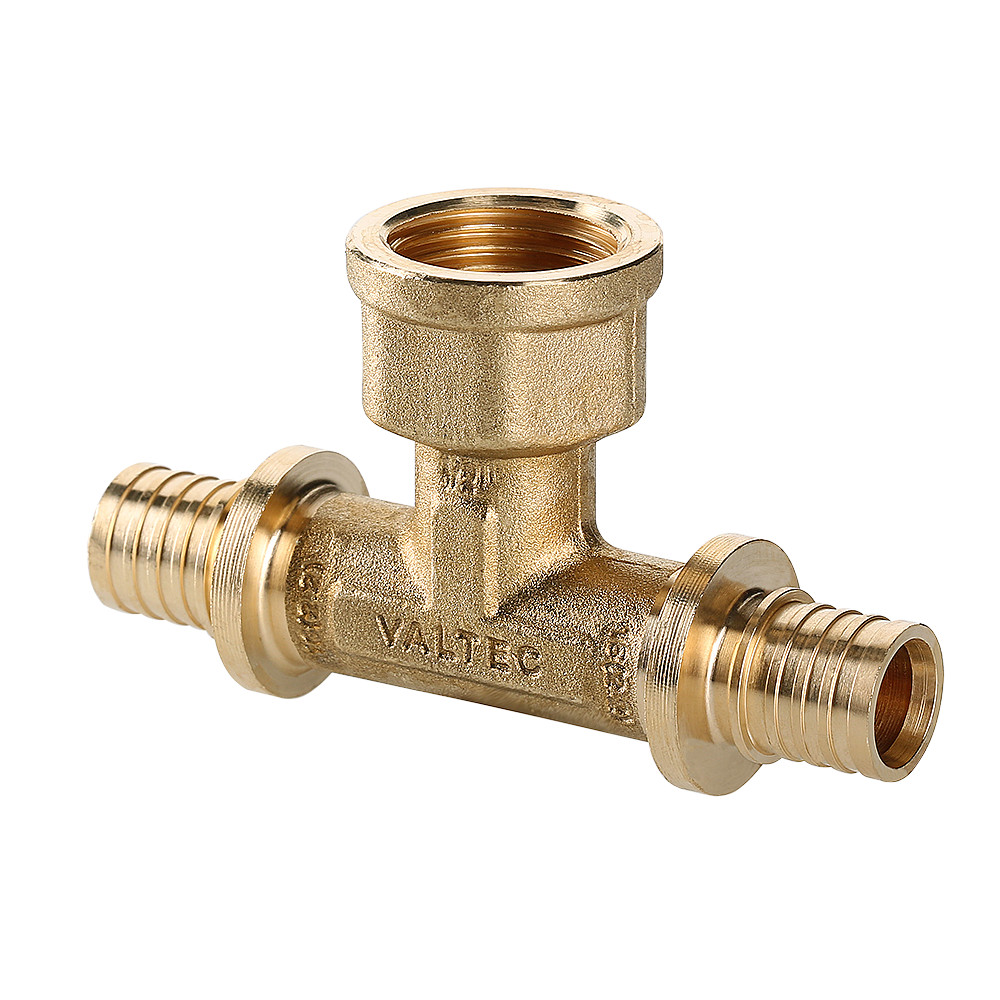 Фитинг аксиальный универсальный – тройник надвижной с переходом на внутреннюю резьбу