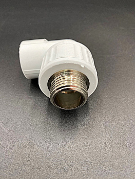 Угольник комбинированный полипропиленовый 20 мм х 1/2" НР, VALFEX, арт.10126020