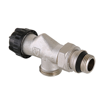 Клапан радиаторный осевой с преднастройкой и дополнительным уплотнением, «евроконус»