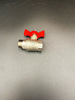 Кран шаровой 1/2" (с никелевым покрытием), ручка-бабочка ВР/НР, VALFEX, арт.VF.218.NB1.012.N/P59