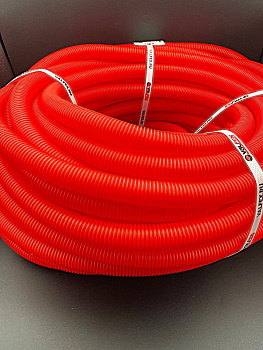 Труба гофрированная 25х20,4 мм VALFEX, (50м), красная, арт.14524161