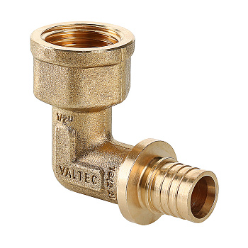 Фитинг аксиальный универсальный – угольник надвижной с переходом на внутреннюю резьбу